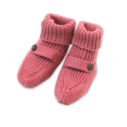 Milan Organic Cotton Heather Knit Newborn Bootie for Babies by Viverano