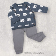 Cozy Bear Jacquard Knit Side Button Sweater (Organic Cotton)
