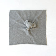 Organic Baby Lovey Security Blanket Cuddle Cloth - Elephant