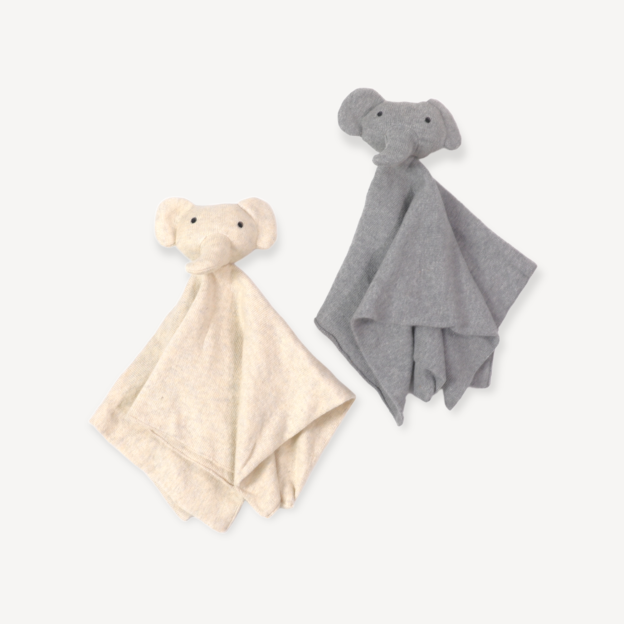 Organic Baby Lovey Security Blanket Cuddle Cloth - Elephant