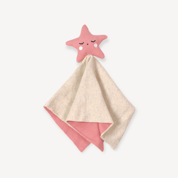 Stars Jacquard Knit Baby Blanket & Lovey Gift SET (Organic) by Viverano