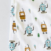 Ice Cream Robots Reversible Baby Blanket (Organic Jersey)
