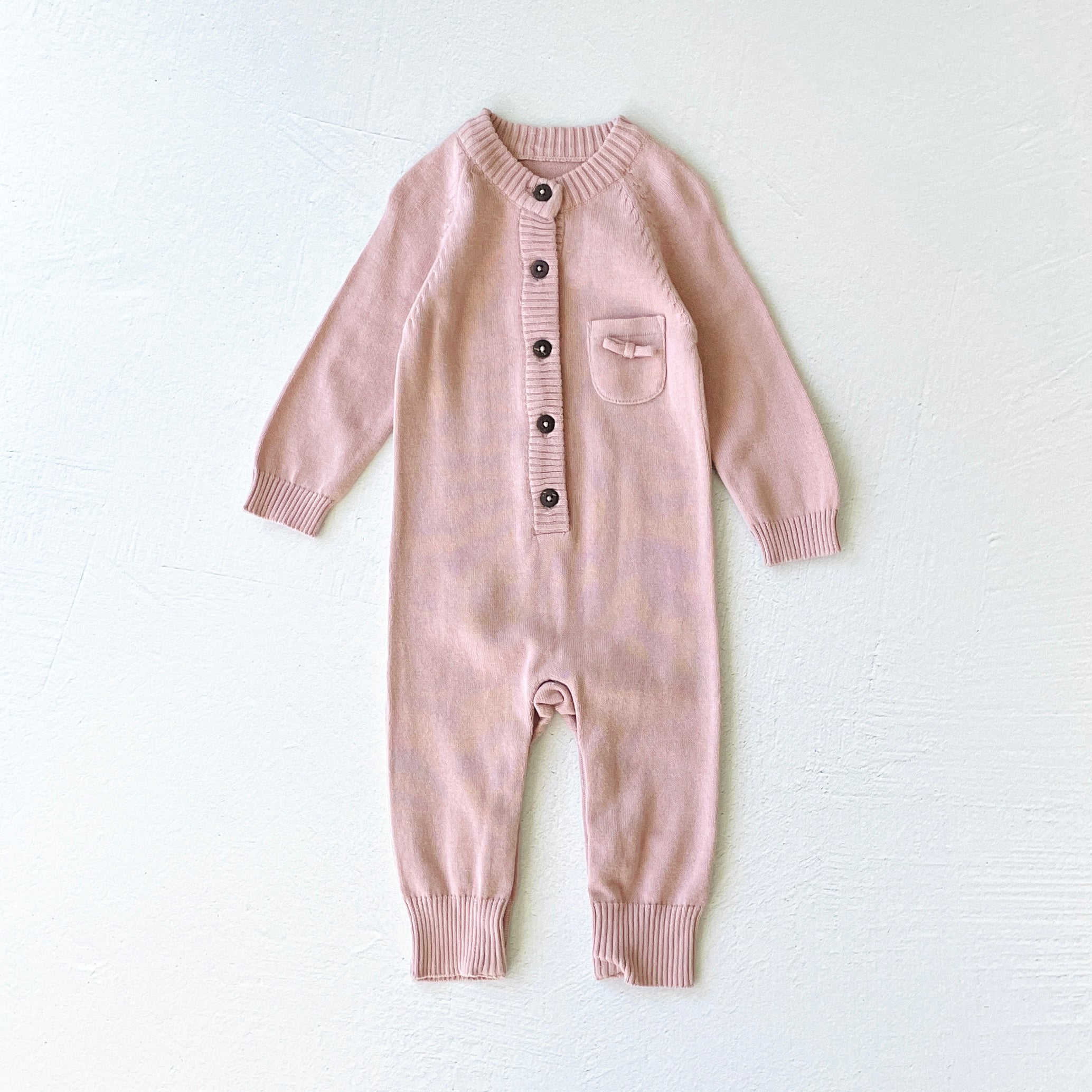 Milan Earthy Knit Classic Button Jumpsuit (Organic Cotton) - 3 Colors