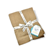 Milan Earthy Baby Blanket Sweater Knit (Organic Cotton) by Viverano Organics