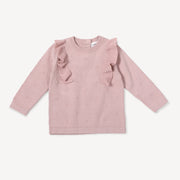 Milan Earthy Ruffle Bobble Baby Pullover Top (Organic Cotton) 2 Colors