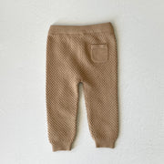 Milan Earthy Sweater Knit Baby Legging Pants (Organic Cotton) - 4 Colors