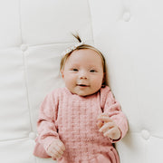 Milan Earthy Ruffle Tunic Sweater Knit Baby Dress Top (Organic Cotton)