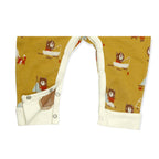 Viverano Organics Dino Kangaroo Pocket Baby Jumpsuit