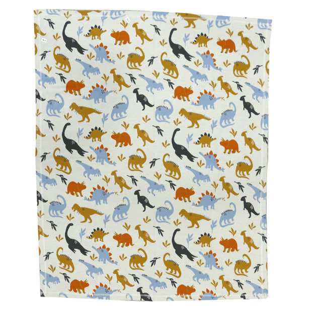 Dino Jacquard Knit Baby Blanket & Lovey Gift SET (Organic)