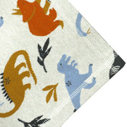 Dino Jungle Jacquard Knit Baby Blanket (Organic Cotton)