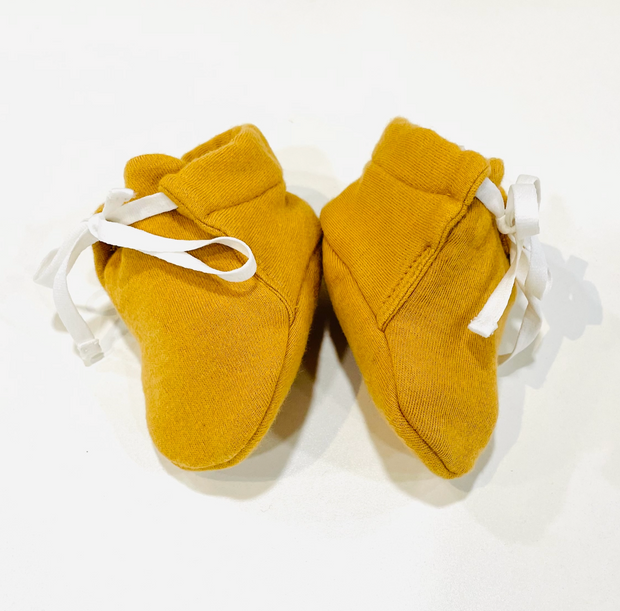 Organic Cotton Solid Baby Booties