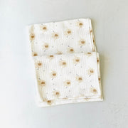 Elephant Baby Swaddle Blanket (Organic Muslin)