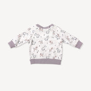 Horse & Bird Fleece Baby Sweatshirt & Jogger Set (Organic Cotton)