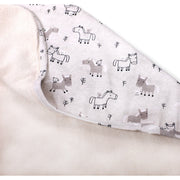 Horse & Bird Reversible Baby Hooded Towel (Organic Cotton)