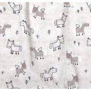 Horse & Bird Ruffle Baby Jumpsuit (Organic Cotton)