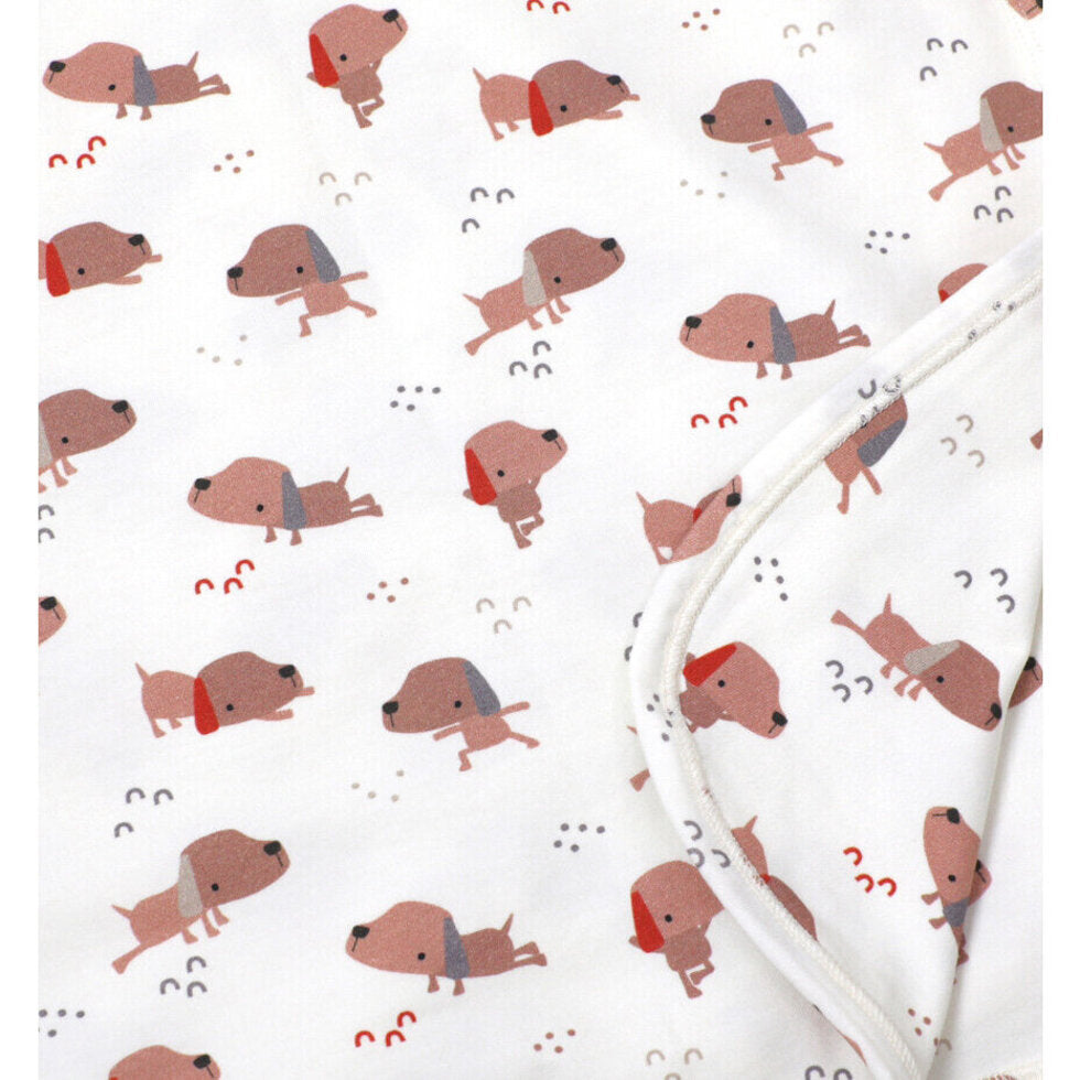 Yoga Dog Reversible Baby Blanket (Organic Cotton)