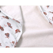Yoga Dog Reversible Hooded Baby Towel (Organic Cotton)