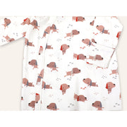 Yoga Dog Baby Kimono Sleep Gown (Organic Cotton)