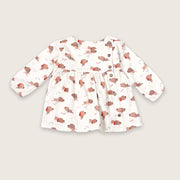 Yoga Dog Side Button Baby Dress+Bloomer Set (Organic Cotton)