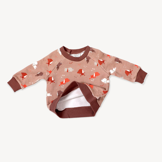 Yoga Dog FLEECE Baby Sweatshirt & Jogger Set -Organic Cotton