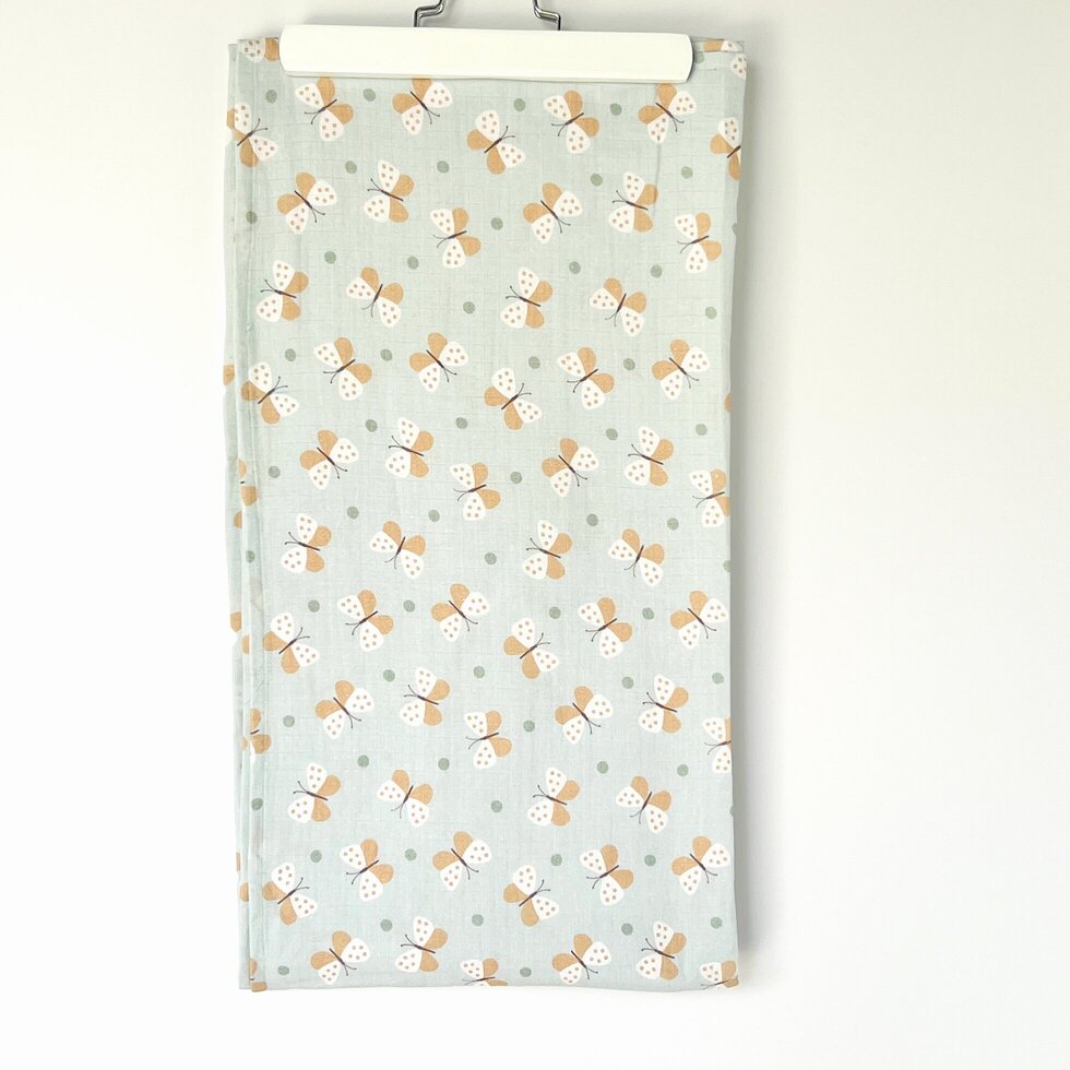 Butterfly Baby Swaddle Blanket (Organic Muslin)