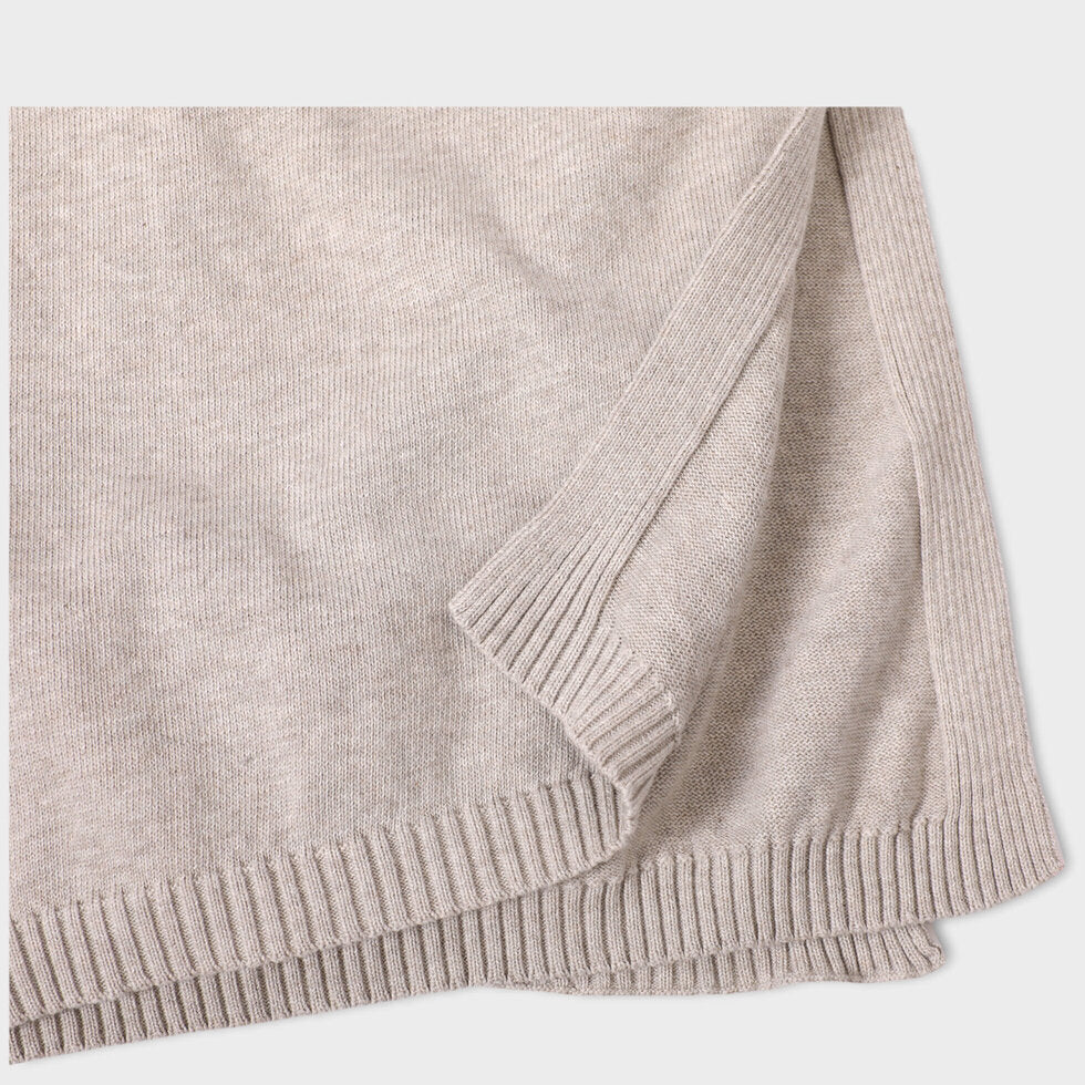 Milan Earthy Baby Blanket Sweater Knit (Organic Cotton) by Viverano Organics