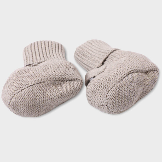 Milan Earthy Sweater Knit Baby Booties (Organic Cotton) by Viverano Organic Baby
