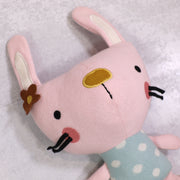 Sam Bunny Organic Cotton Fine Knit Stuffed Animal Baby Toy - Viverano