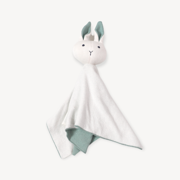 Viverano Organic Baby Lovey Security Blanket Cuddle Cloth - Bunny (Viverano)