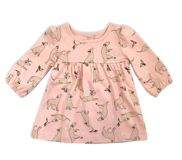 Kai Dog & Hummingbird Flare Dress & Bloomer Set