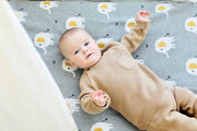 Elephant Jacquard Knit Baby Blanket & Lovey SET (Organic)