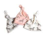 Wild & Free Horse Organic Cotton Knotted Hat for Babies - Baby Shower Gifts