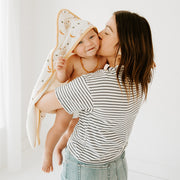 Monkey In The Woods Reversible Baby Hooded Towel (Organic Cotton)