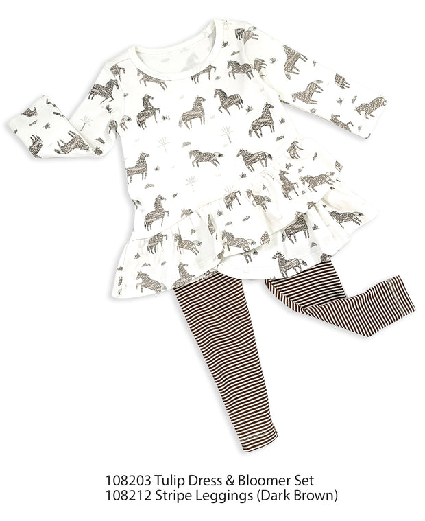 Wild & Free Horse Organic Cotton Tulip Dress for Babies - Baby Gifts