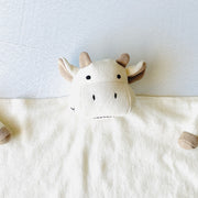Organic Baby Lovey Security Blanket Cuddle Cloth  - Cow (Viverano)