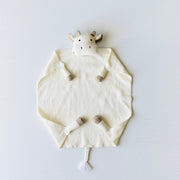 Organic Baby Lovey Security Blanket Cuddle Cloth  - Cow (Viverano)