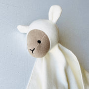 Organic Baby Lovey Security Blanket Cuddle Cloth  - Lamb