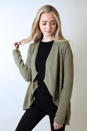 Eco-Chic Organic Waterfall Cardigan Sweater 