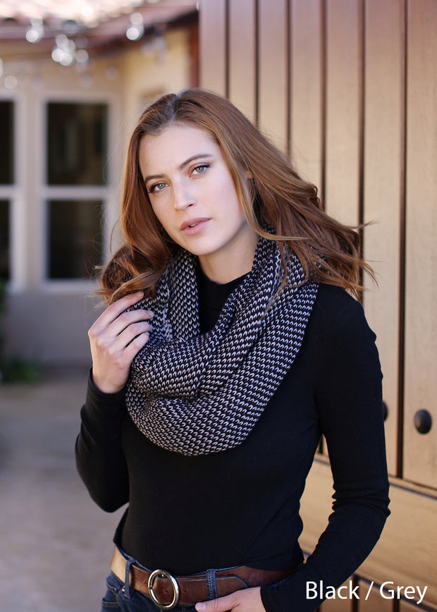 Viverano Organic Cotton Soft Knit Infinity Scarf - Eco-friendly Gifts