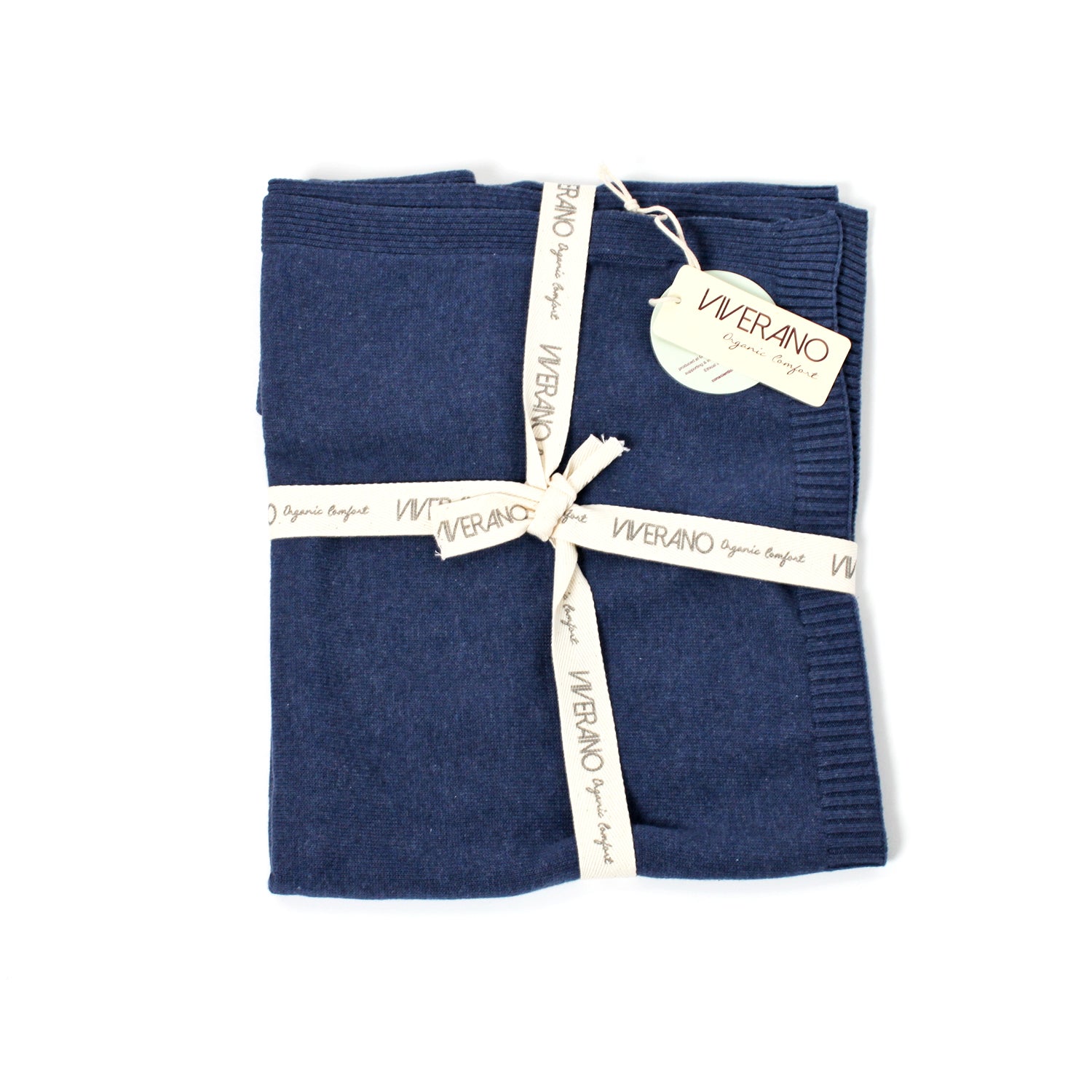 Milan Heather Knit Classic Baby Blanket for Babies by Viverano 