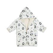 Penguin Hooded Baby Bath Robe (Organic Cotton) by Viverano Organics