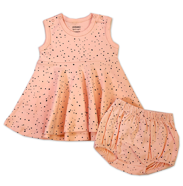 Florence Pebble Skater Dress + Bloomer Set (Organic Cotton)